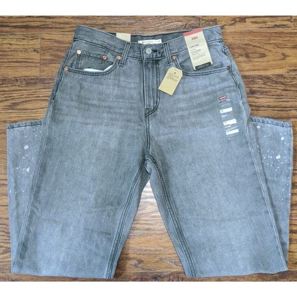 Levis Jeans Womens 30 Low Pro Straight Leg Denim Mid Rise Original Style